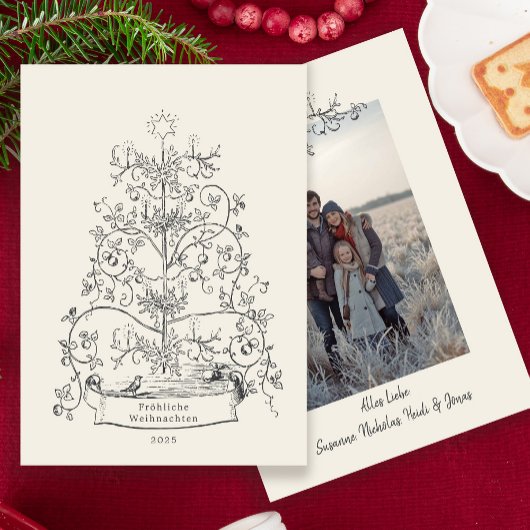 ドイツのクリスマス | Fröhliche Weihnachten 写真 シーズンカード