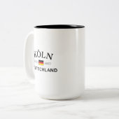 ドイツのコーディネートKoln （ケルン） ツートーンマグカップ (正面左)