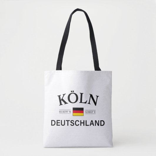 ドイツのコーディネートKoln （ケルン） トートバッグ (正面)
