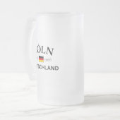 ドイツのコーディネートKoln (ケルン) フロストグラスビールジョッキ (正面左)