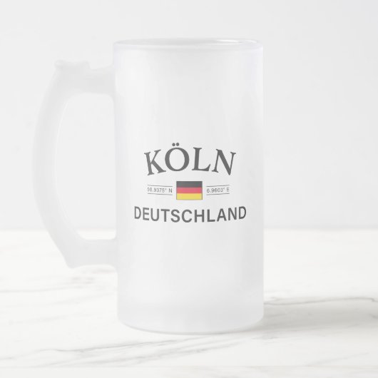 ドイツのコーディネートKoln (ケルン) フロストグラスビールジョッキ (左)