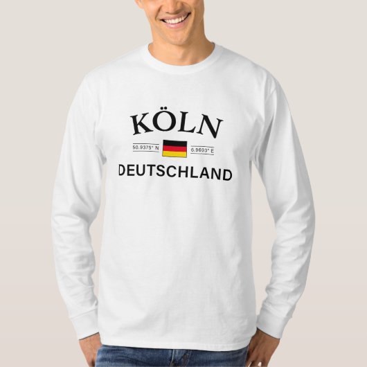 ドイツのコーディネートKoln （ケルン） Tシャツ (正面)