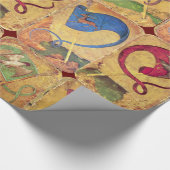 ドイツのコート国旗/犬、デール、《鳥》ハヤブサ、ダック ラッピングペーパー (角)