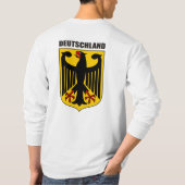 ドイツのコート・オブ・アームズ Tシャツ (裏面)