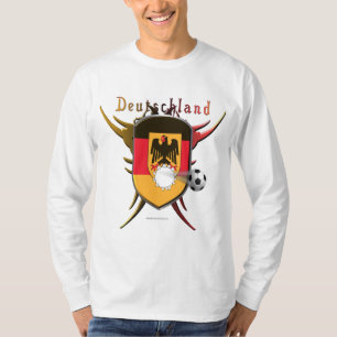 ドイツのサッカーの画期的なメンズ長袖 Tシャツ