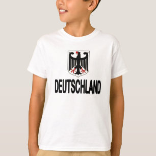 ドイツのサッカーのFußballのワシの青年信号器 Tシャツ