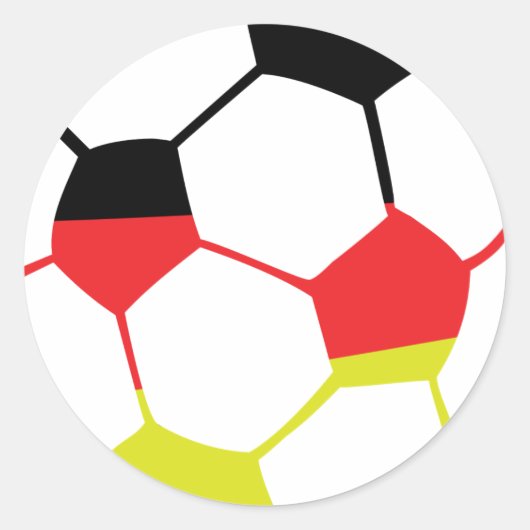 ドイツのサッカーアイコン ラウンドシール (正面)