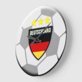 ドイツのサッカーボール時計 ラージ壁時計 (傾斜)