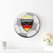 ドイツのサッカーボール時計 ラージ壁時計 (ホーム)