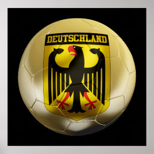 ドイツのサッカー1 ポスター