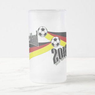 ドイツのサッカー フロストグラスビールジョッキ