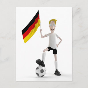 ドイツのサッカー ポストカード