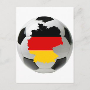 ドイツのサッカー ポストカード