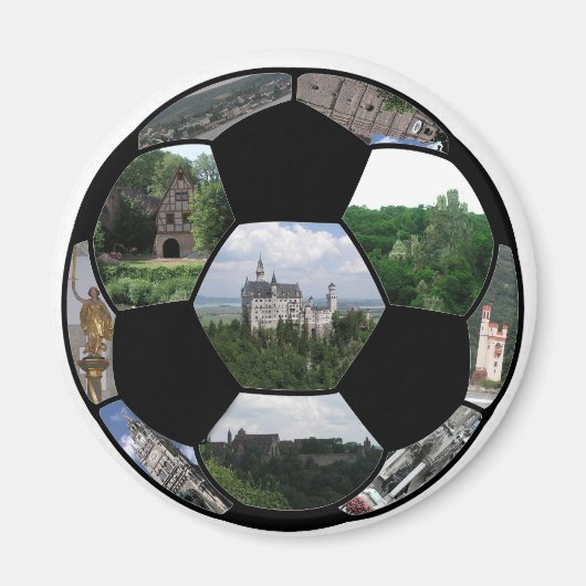 ドイツのサッカー マグネット (正面)