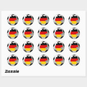 ドイツのサッカー ラウンドシール (シート)