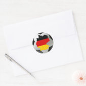 ドイツのサッカー ラウンドシール (封筒)