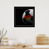 ドイツのサッカー – POSTER ポスター (キッチン)