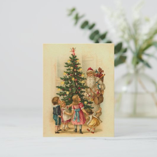ドイツのサンタクリスマスはがき シーズンポストカード (スタンド正面)