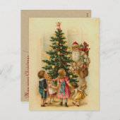 ドイツのサンタクリスマスはがき シーズンポストカード (正面/裏面)