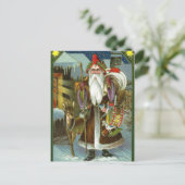 ドイツのサンタクリスマスはがき シーズンポストカード (スタンド正面)