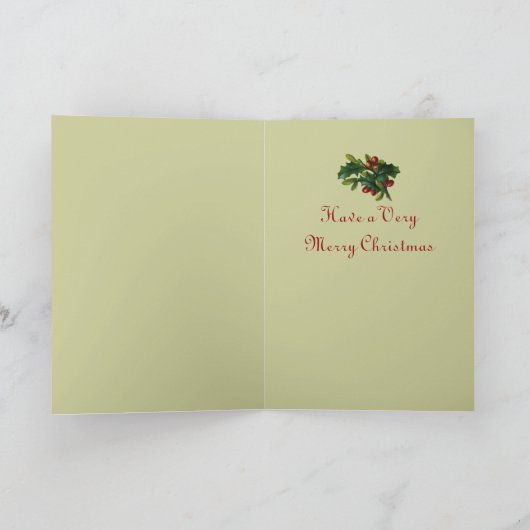 ドイツのサンタクリスマスカード シーズンカード (内部)