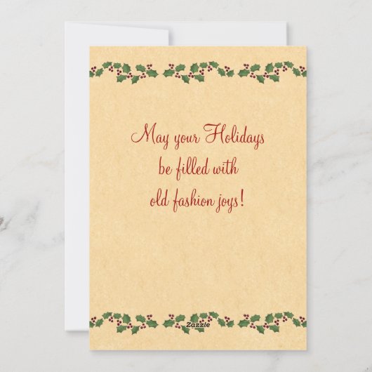 ドイツのサンタクリスマスカード シーズンカード (裏面)