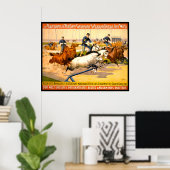 ドイツのサーカス広告ヴィンテージ1900 ポスター (ホームオフィス)