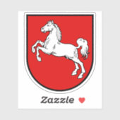 ドイツのザクセン州の紋章 シール (シート)