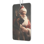 ドイツのシェパードウィズサンタクロースフェスティバルクリスマス カーエアーフレッシュナー (左)