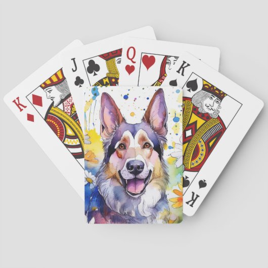 ドイツのシェパードトランプ トランプ (裏面)