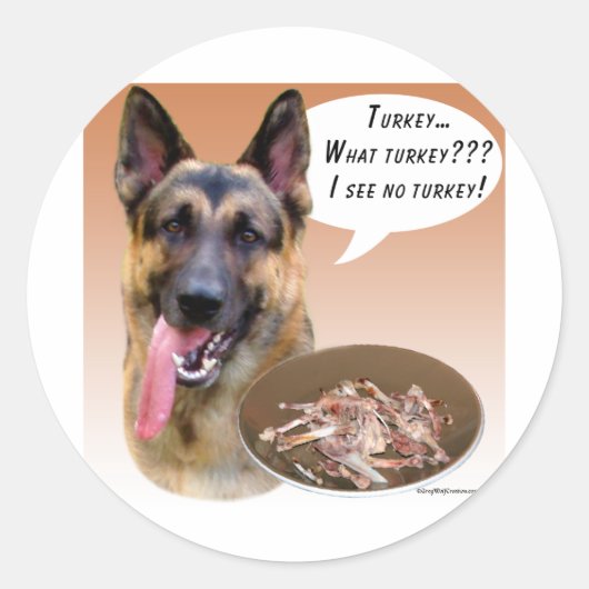 ドイツのシェパードトルコ ラウンドシール (正面)