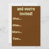 ドイツのシェパードパーティの招待状 招待状 (裏面)