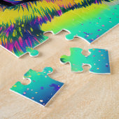 ドイツのシェパードポップ・アートの紙吹雪アート(オプション名あり) ジグソーパズル (側面)