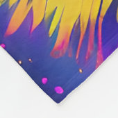 ドイツのシェパードポップ・アートの紙吹雪アート（オプション名あり） フリースブランケット (角)