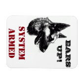 ドイツのシェパードレスキュー中央おもしろいTx磁石3x4 マグネット (横)