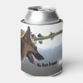 ドイツのシェパード最高のフレンド 缶クーラー (缶正面)