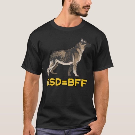 ドイツのシェパード最高のフレンドForever Tシャツ (正面)