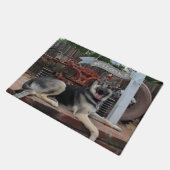 ドイツのシェパード歓迎の言葉 ドアマット (アングル)