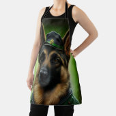 ドイツのシェパード犬の聖パトリックの日服 エプロン (インサイチュ)