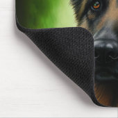 ドイツのシェパード犬の聖パトリックの日服 マウスパッド (コーナー)