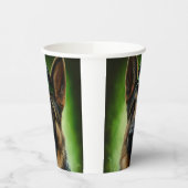 ドイツのシェパード犬の聖パトリックの日服 紙コップ (左)