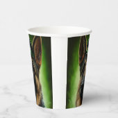 ドイツのシェパード犬の聖パトリックの日服 紙コップ (右)