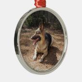 ドイツのシェパード2 メタルオーナメント (右)