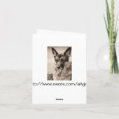 ドイツのシェパード・カード カード (裏面)