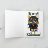 ドイツのシェパード・クリスマス・ライト シーズンカード (内部)