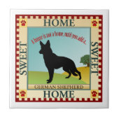 ドイツのシェパード タイル (正面)