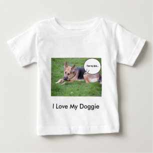 ドイツのシェパード·ユーモア ベビーTシャツ