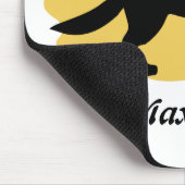 ドイツのシェファードシルエットムースパード マウスパッド (コーナー)