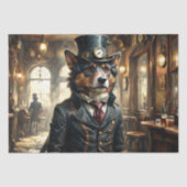 ドイツのシェプドッグ – デコページ –  薄葉紙 (正面)