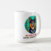 ドイツのシェルター犬 コーヒーマグカップ (正面右)